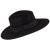 Chapeaux - Jaxon The Author Wide Brim Fedora Hat (noir)
