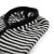 Cagoule - Gårda Valloire Striped Wool Mix Balaclava (noir/blanc)