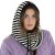 Cagoule - Gårda Valloire Striped Wool Mix Balaclava (noir/blanc)