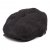 Casquette gavroche/irlandaise - Jaxon Hats Corduroy Newsboy Cap (noir)