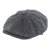 Casquette gavroche/irlandaise - Gårda Premium Oakham Wool Newsboy (noir/blanc)