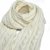 Écharpes - Gårda Sölden Cable Knit Wool Mix Scarf (blanc)
