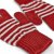 Gants - Gårda Cavalese Knitted Wool Mix Gloves (rouge/blanc)