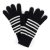 Gants - Gårda Cavalese Knitted Wool Mix Gloves (noir/blanc)