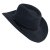 Chapeaux - Gårda Bowmont Crushable Wool felt Western hat (noir)