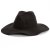 Chapeaux - Gårda Fabriano Wide Brim Wool Fedora (noir)