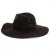 Chapeaux - Gårda Fabriano Wide Brim Wool Fedora (noir)
