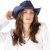Chapeau de paille - Gårda Kos Western Hat (bleu)