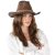 Chapeau de paille - Gårda Malaga Western Hat (marron)