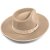 Chapeaux - Gårda Mapleton Wide brimmed Fedora (beige)