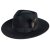 Chapeaux - Gårda Molinella Crushable Wool felt Fedora (noir)