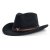 Chapeaux - Gårda Santaquin Crushable Wool felt Western hat (noir)