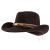 Chapeaux - Gårda Toquerville Crushable Wool felt Western hat (marron)