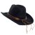 Chapeaux - Gårda Toquerville Crushable Wool felt Western hat (noir)