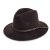 Chapeaux - Gårda Vicenza Crushable Wool felt Fedora (marron)
