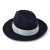 Chapeaux - Gårda Volterra Fedora Wool Hat (bleu marine/blanc cassé)
