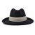 Chapeaux - Gårda Volterra Fedora Wool Hat (noir/crème)