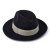Chapeaux - Gårda Volterra Fedora Wool Hat (noir/crème)