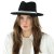 Chapeaux - Gårda Belluno Crushable Wool felt Fedora (noir)