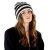 Bonnet - Gårda Isfjord Slouch Beanie (noir/blanc)