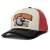 Casquette - Black River Falcon Trucker (crème/rouge/noir)