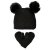 Bonnet et Mitaines Enfants - Gårda Målilla Knitted Set (noir)