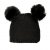 Bonnet et Mitaines Enfants - Gårda Målilla Knitted Set (noir)