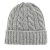 Bonnet - Gårda Bad Gastein Cable Knit Wool Mix Beanie (gris)