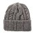 Bonnet - Gårda Bormio Cable Knit Wool Mix Beanie (gris/beige)