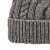 Bonnet - Gårda Bormio Cable Knit Wool Mix Beanie (gris/beige)