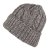 Bonnet - Gårda Bormio Cable Knit Wool Mix Beanie (gris/beige)