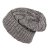 Bonnet - Gårda Bormio Cable Knit Wool Mix Beanie (gris/beige)