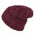Bonnet - Gårda Bormio Cable Knit Wool Mix Beanie (bourgogne)