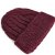 Bonnet - Gårda Bormio Cable Knit Wool Mix Beanie (bourgogne)