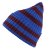 Bonnet - Gårda Davos Striped Merino Wool Beanie (bordeaux/bleu)
