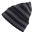 Bonnet - Gårda Davos Striped Merino Wool Beanie (gris/noir)
