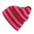 Bonnet - Gårda Davos Striped Merino Wool Beanie (rouge/rose)