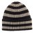 Bonnet - Gårda Davos Striped Merino Wool Beanie (marron/beige)
