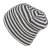 Bonnet - Gårda Saint-Gervais Striped Wool Mix Beanie (gris foncé/blanc)