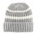 Bonnet - Gårda Les Deux Alpes Striped Merino Mix Beanie (gris/blanc)