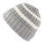 Bonnet - Gårda Les Deux Alpes Striped Merino Mix Beanie (gris/blanc)