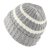 Bonnet - Gårda Les Deux Alpes Striped Merino Mix Beanie (gris/blanc)