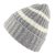 Bonnet - Gårda Les Deux Alpes Striped Merino Mix Beanie (gris/blanc)