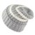 Bonnet - Gårda Les Deux Alpes Striped Merino Mix Beanie (gris/blanc)