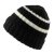 Bonnet - Gårda Les Deux Alpes Striped Merino Mix Beanie (noir/blanc)