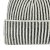 Bonnet - Gårda Megève Striped Cashmere Mix Beanie (gris/blanc)