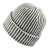 Bonnet - Gårda Megève Striped Cashmere Mix Beanie (gris/blanc)