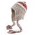 Bonnet - Gårda Quellon Knit Earflap Beanie (blanc/rouge)