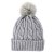 Bonnet - Gårda Saas-Fee Cable Knit Wool Mix Beanie (gris)