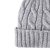 Bonnet - Gårda Saas-Fee Cable Knit Wool Mix Beanie (gris)